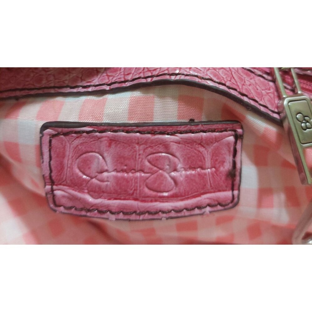 Jessica Simpson Fushia Pink Faux Crocodile-Embossed Pacha Envelope Clutch - Picture 3 of 8